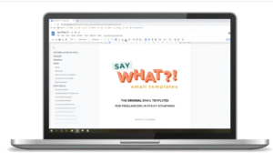 Say What Email Templates for Freelancers – 125+ ready-to-use Google Docs templates for handling tricky client situations