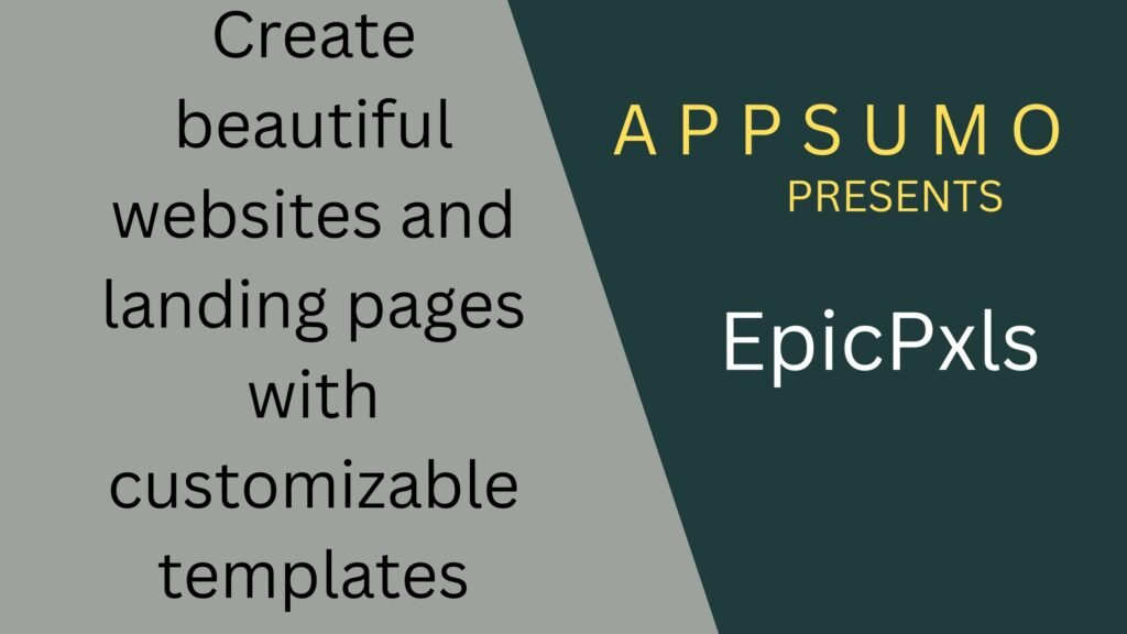 Marketing page template with modern graphics from EpicPxls