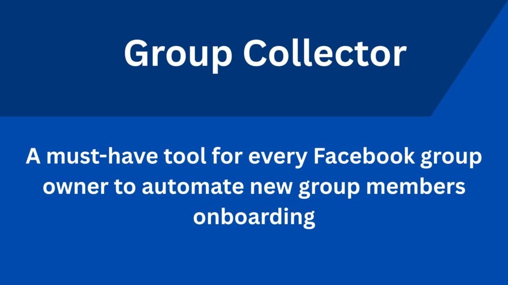 Graphic promoting Group Collector with icons for approval automation, email capture, and CRM integrations.