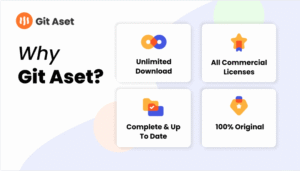 “Collection of fonts, icons, illustrations, and templates from Git Aset”