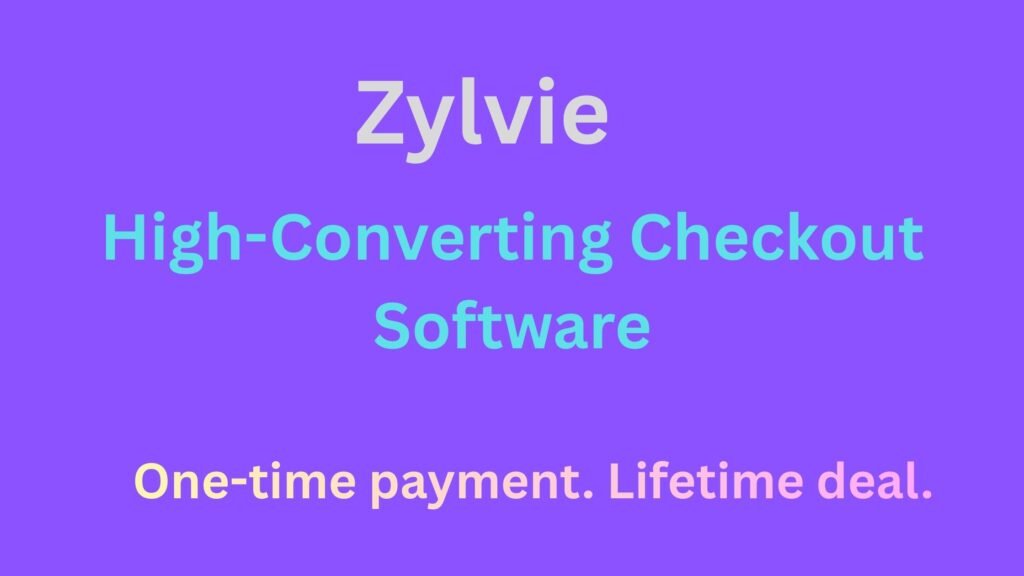 Zylvie checkout software dashboard showing digital product sales and conversions