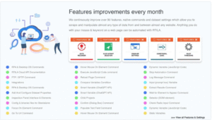 “RTILA RPA and web automation banner showing a blue Windows-style icon with text promoting the creation of powerful web automations that can be compiled into software and monetized.”