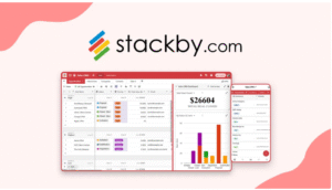 Dashboard showing Stackby columns, tables, and automated workflow views demonstrating how spreadsheets can turn into flexible databases.