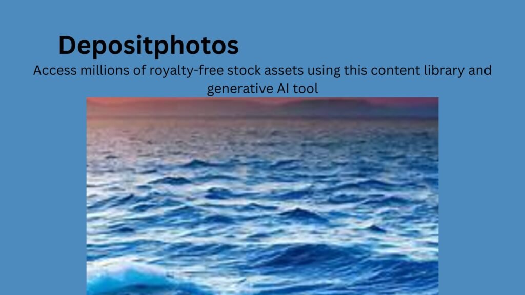 DepositPhotos dashboard with AI editor and image generator