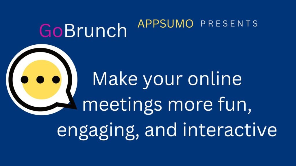 Virtual training session on GoBrunch with media panels and slides