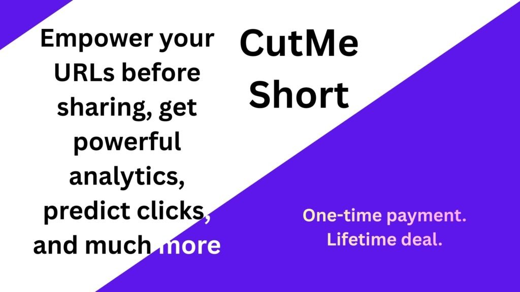 “CutMe Short link analytics dashboard with real-time click data, traffic sources, and device breakdown.”
