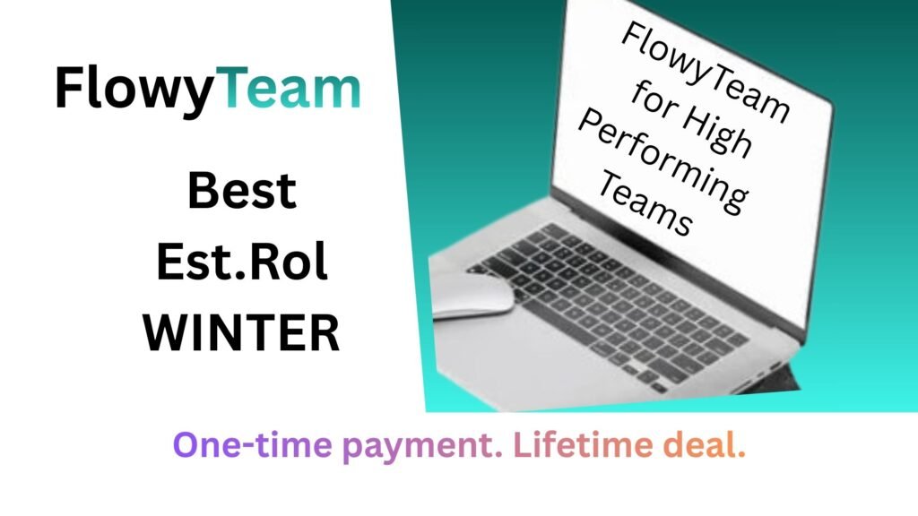 Dashboard view of FlowyTeam showing OKRs, KPIs, tasks, and project tracking in one integrated platform for high-performing teams.
