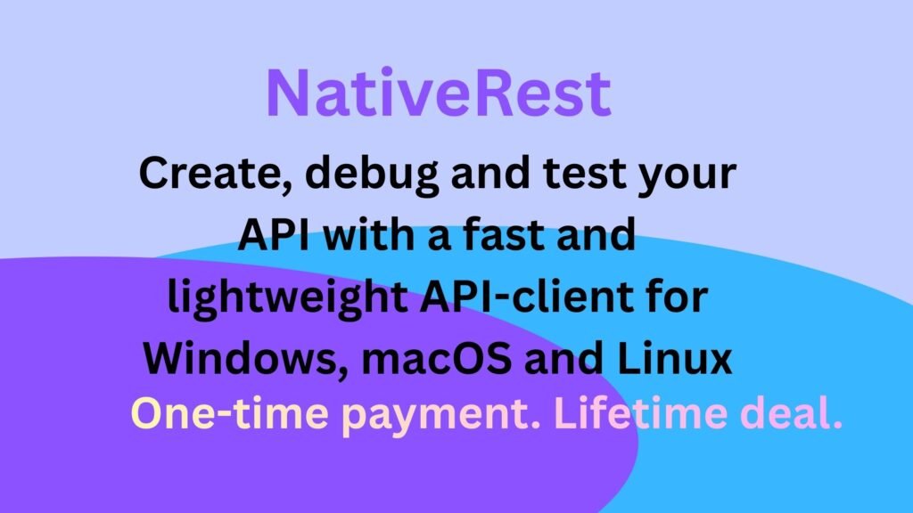 NativeRest API client interface showing API request testing and response debugging on desktop