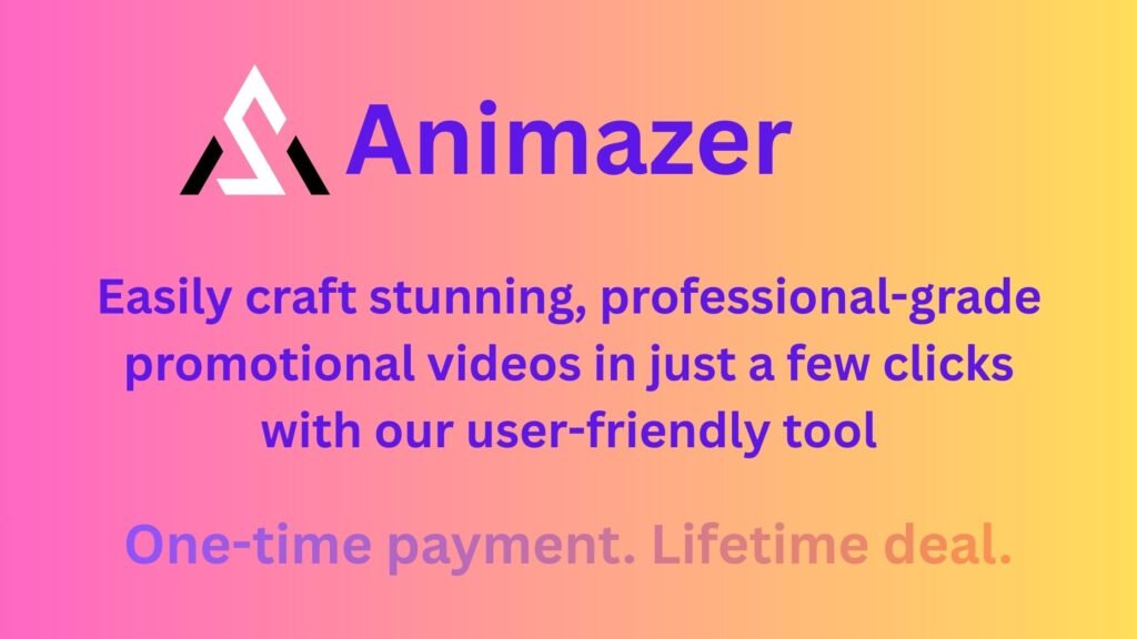 Animazer template library showing product demo video options