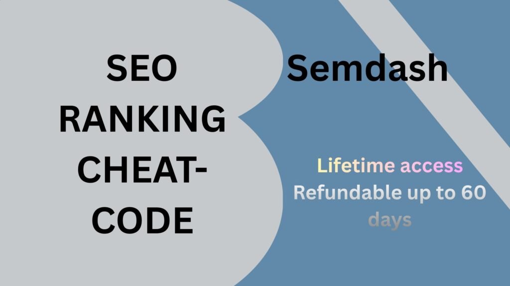 Semdash SEO research dashboard showing keyword insights, competitor analysis, and ranking performance tools.