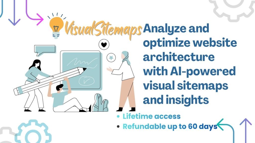 “Visual sitemap showing website pages arranged in a clear hierarchy.”