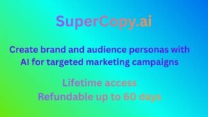 SuperCopy.ai helps create brand and audience personas with AI for targeted marketing campaigns.