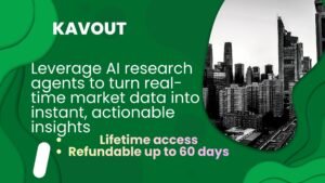 AI-powered market research dashboard showing real-time stock rankings and insights Kavout