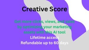 AI-powered creative score tool analyzing marketing assets to improve clicks, engagement, and conversions.