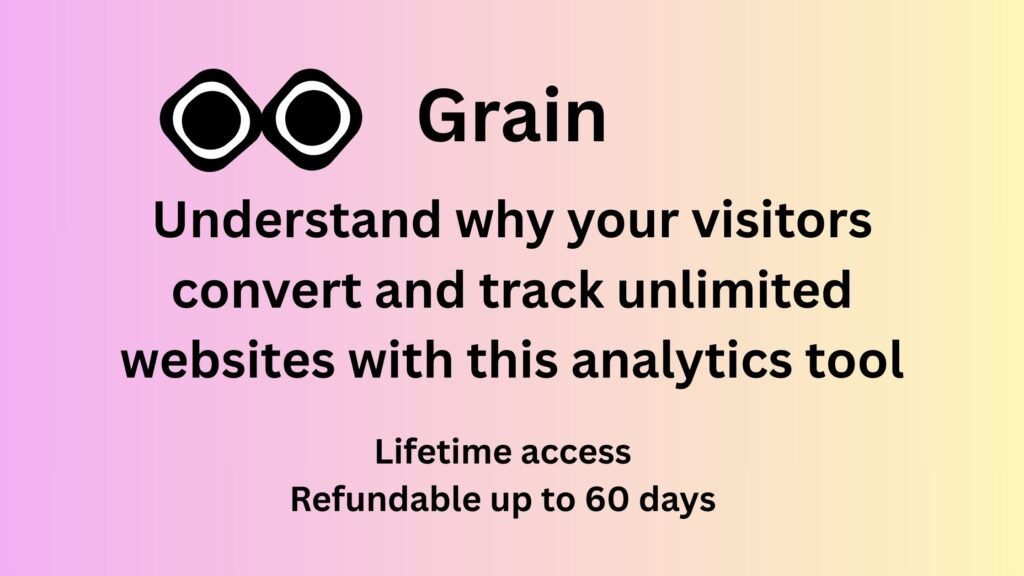 Grain analytics dashboard showing user behavior and conversions
