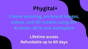 Phygital+ AI workspace generating images, videos, and 3D designs in one platform for creators and brands.