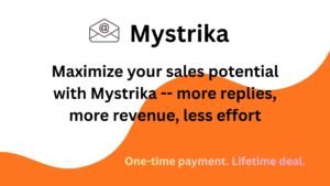 Mystrika cold email dashboard showing campaign performance and analytics