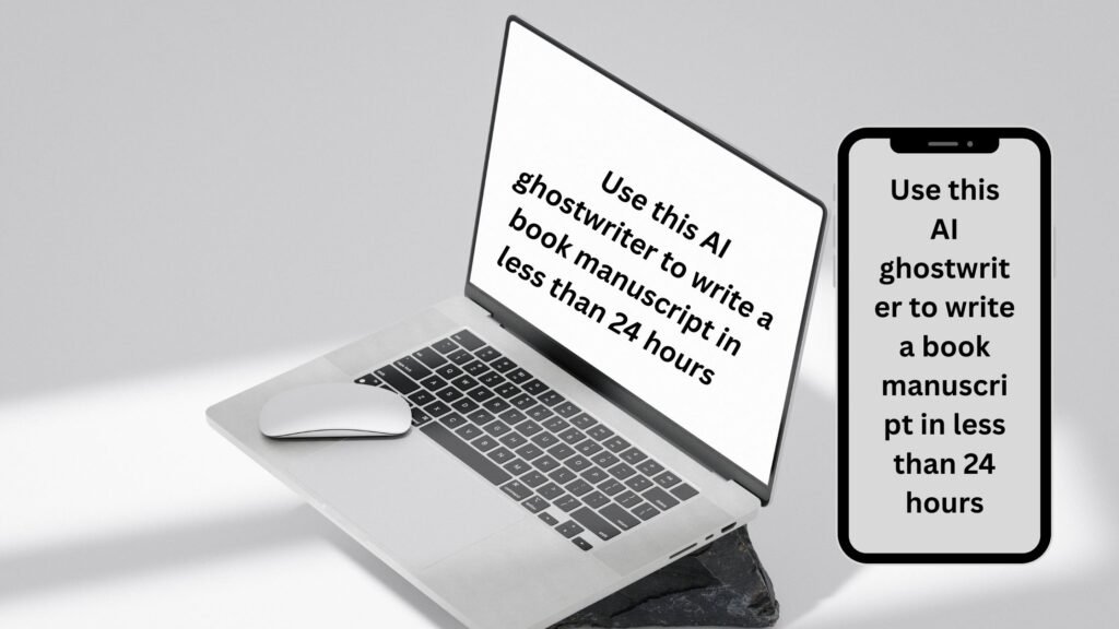 First Book AI dashboard helping users write a complete book manuscript in less than 24 hours with an AI ghostwriter