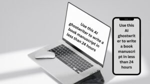 First Book AI dashboard helping users write a complete book manuscript in less than 24 hours with an AI ghostwriter